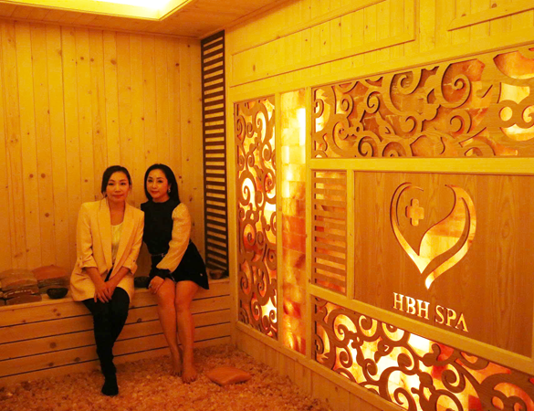 VietBeauty setup phòng xông đá muối himalaya